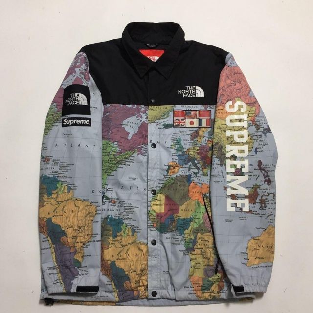 Supreme The North Face Expedition Coaches Jacket Multi on the account Instagram of @dukesarchive