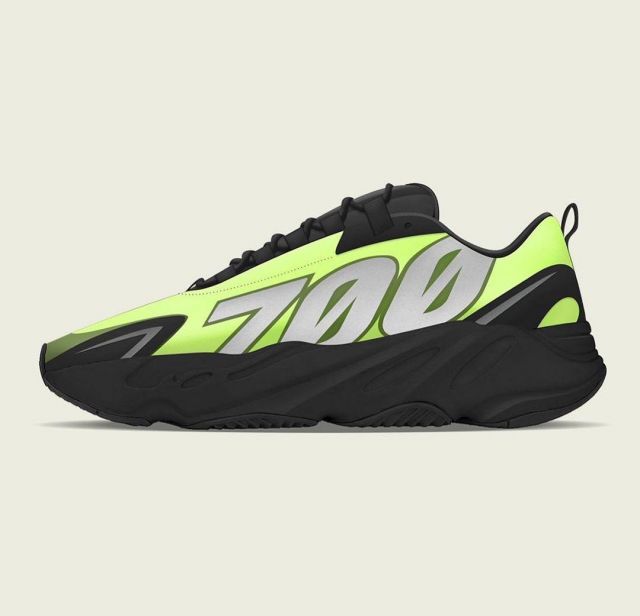 Adidas Yeezy Boost 700 MNVN Phosphor on the account Instagram of @yeezymafia