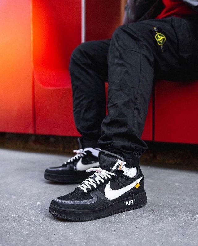 off white air force 1 black outfit