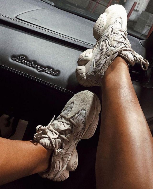 Adidas Yeezy 500 Salt sur le compte Instagram de @quezappas