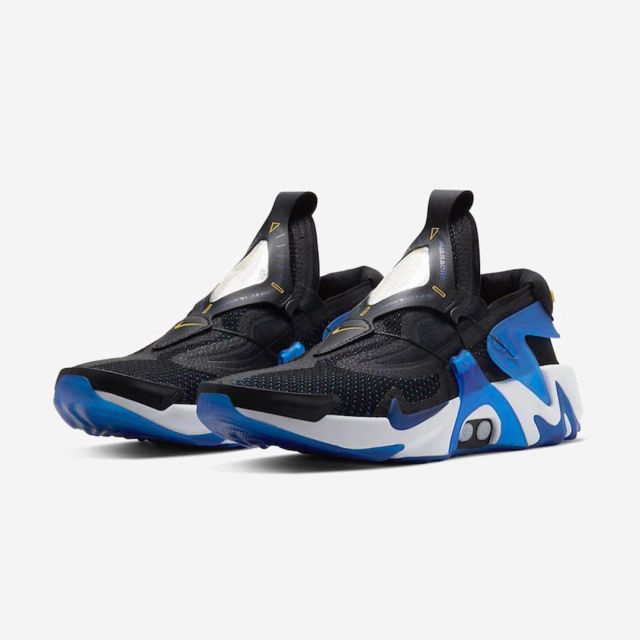 Nike Adapt Huarache Black Racer Blue (HAD to Load) on the Nike Adapt Huarache Black Racer Blue (HAD to Load) on the