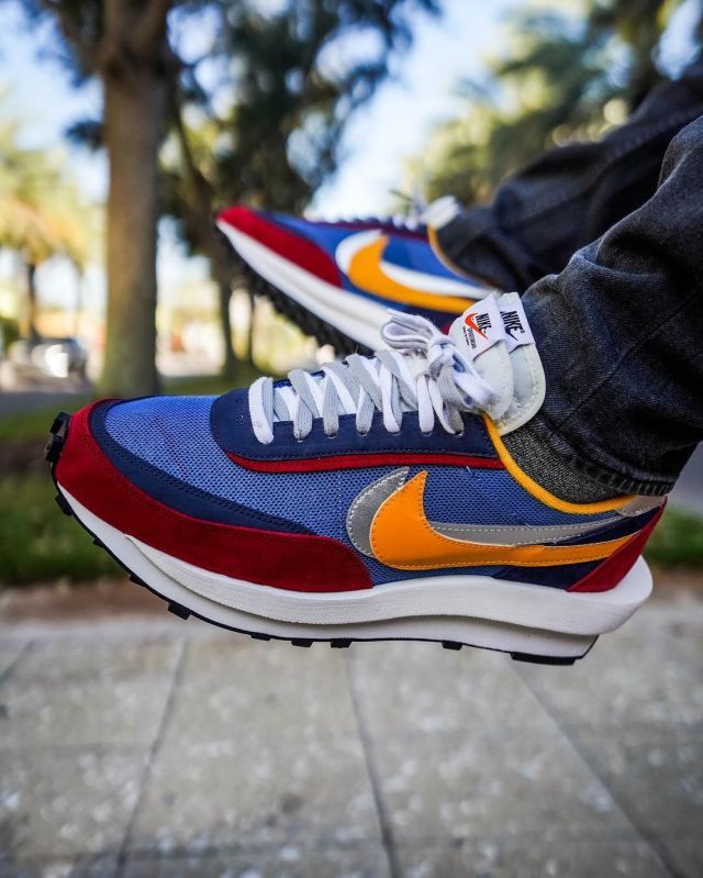 waffle sacai blue multi