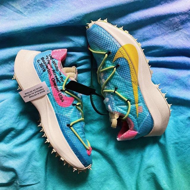 nike off white vapor street blue
