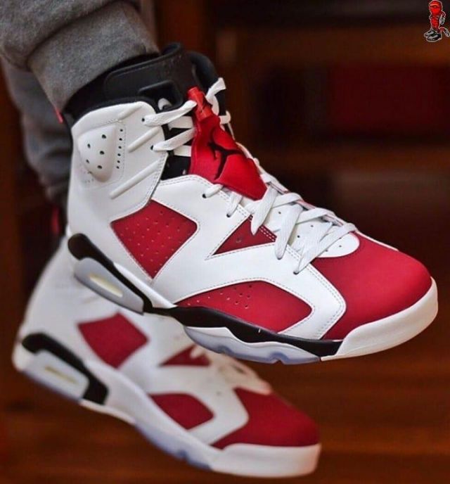 Jordan 6 Retro Carmine (2014) on the account Instagram of @laced ...