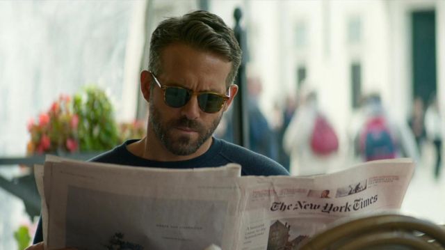 The New York Times used by One (Ryan Reynolds) in 6 Underground