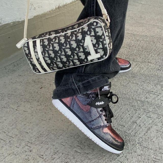 Air Jordan 1 Fearless Hi worn by diln_ on the account Instagram of @diln_