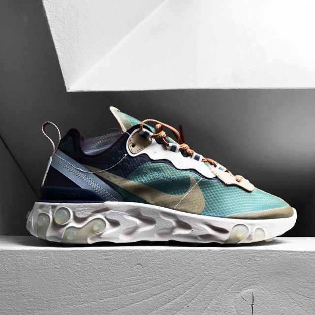 Nike React Element 87 Undercover Green Mist on the account Instagram of ...