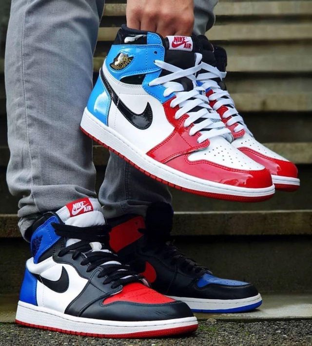 Jordan 1 Retro High Fearless UNC Chicago on the account Instagram of ...
