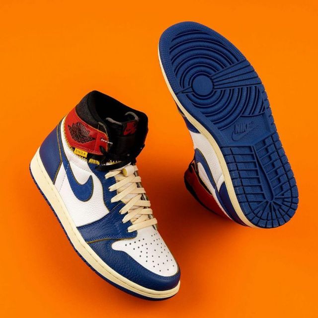 Jordan 1 Retro High Union Los Angeles Blue Toe on the account Instagram ...