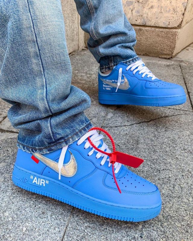 Nike Af1 Blue Account On The Instagram Of Sante Spotern