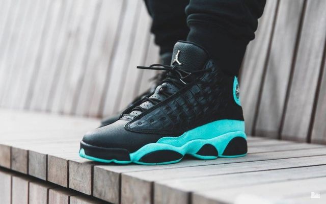 jordan 13 island green gs