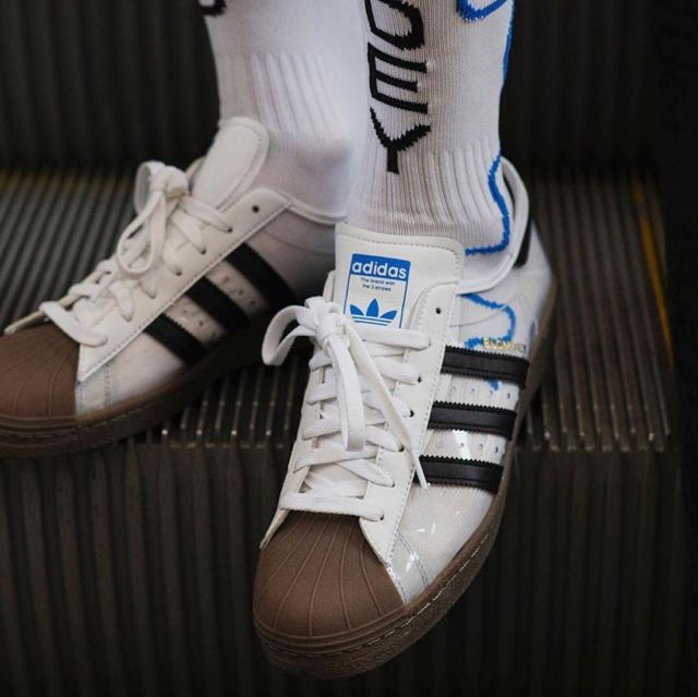 adidas superstar worn by superstar account on the Instagram of @thedropdate  | Spotern