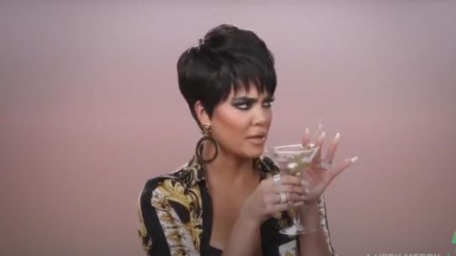 Chanel Vintage Gold Hoop Drop Earrings worn by Khloé Kardashian in Keeping Up With The Kardashians Season 17 Episode 12