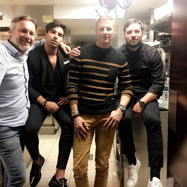 Pants camel of Matthew Delormeau on the account Instagram of @jeanmichelmaire