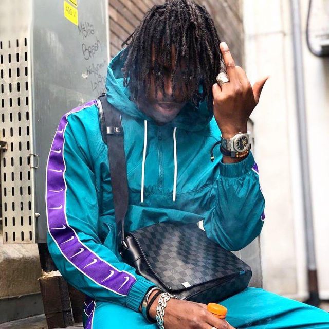 Jogging Nike Turquoise And Purple Worn By Koba The D On The Account Instagram Of Koba Lad Spotern