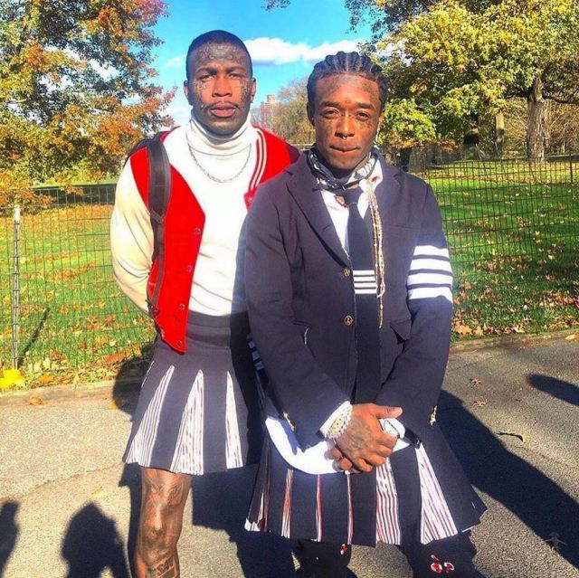 Jupe  porté par lil uzi vert  sur le compte Instagram de @liluzivert 