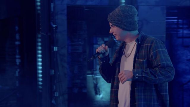 Camisa verde a cuadros de Sam Be Yourself en Rhythm + Flow (S01E02)