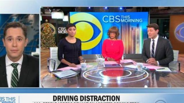Nina Leonard Ivory and Black worn by Jericka Duncan on CBS This Morning December 17, 2019