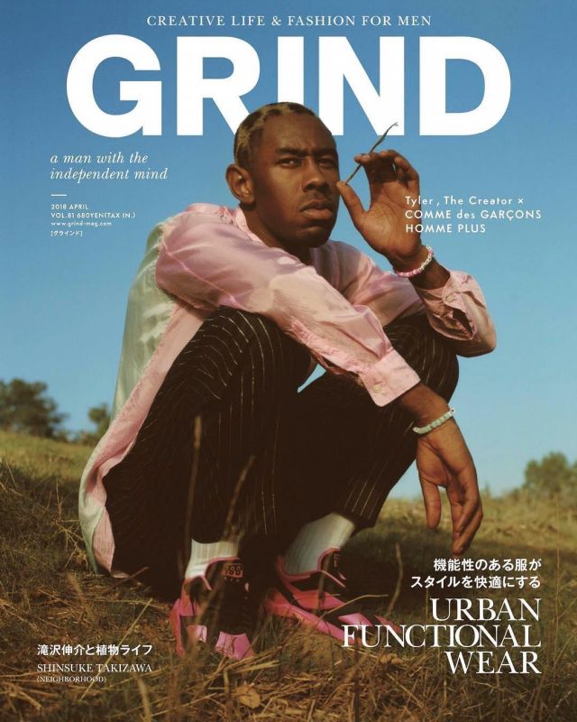 Las zapatillas nike air rosas y negras que lleva Tyler, The Creator en la cuenta de Instagram de @feliciathegoat
