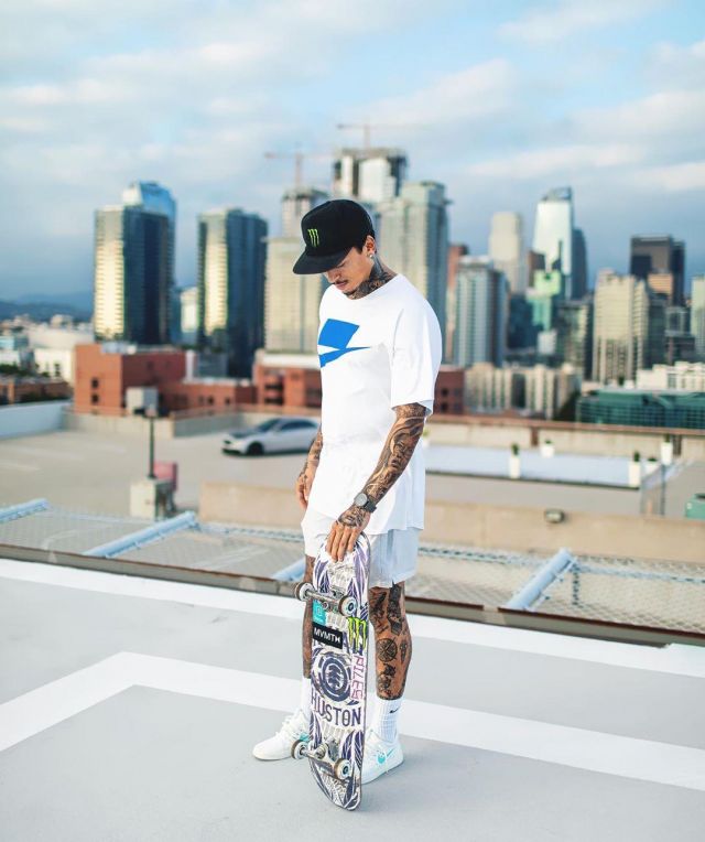 The pair of Nike's Nyjah Huston on the account Instagram of @nyjah ...