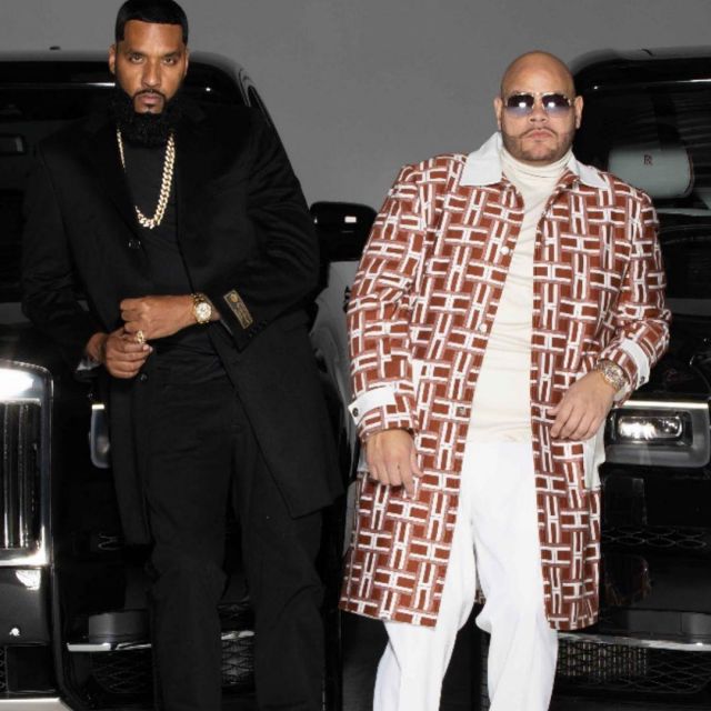 The white t-shirt worn by Fat Joe on the account Instagram of @fatjoe