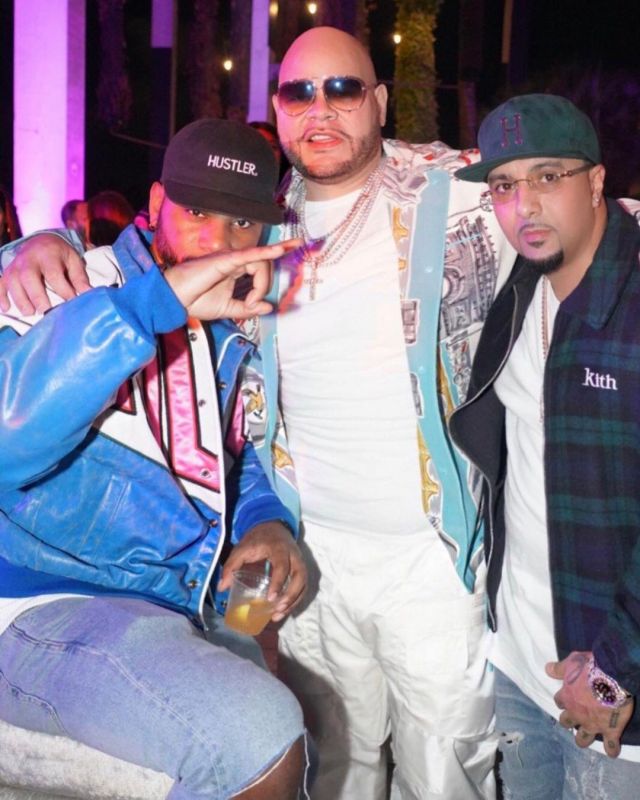 The cap Hustler black on the account Instagram of @fatjoe