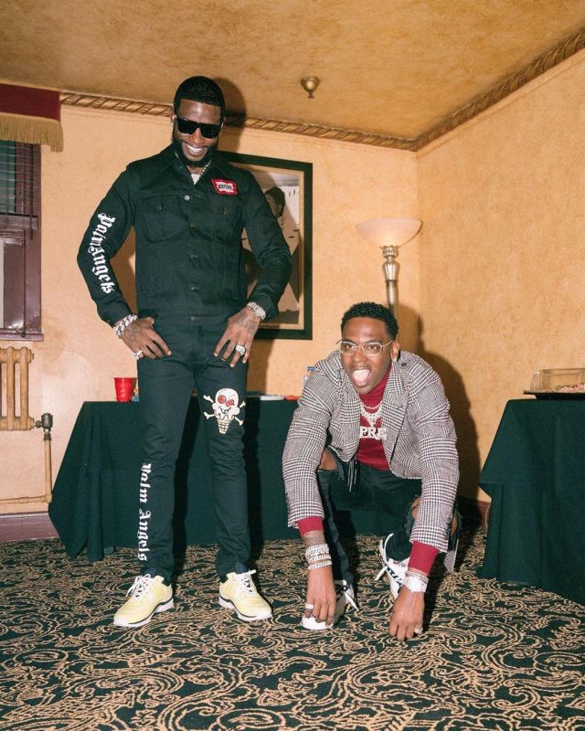 Le jean Palm Angels porté par Gucci Mane sur le compte Instagram de @laflare1017