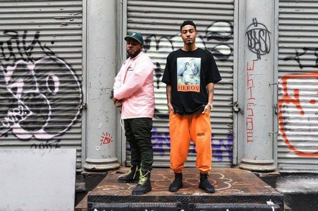 Jogging Heron Preston worn by Sir Michael Rocks on the account Instagram of @thecoolxkids