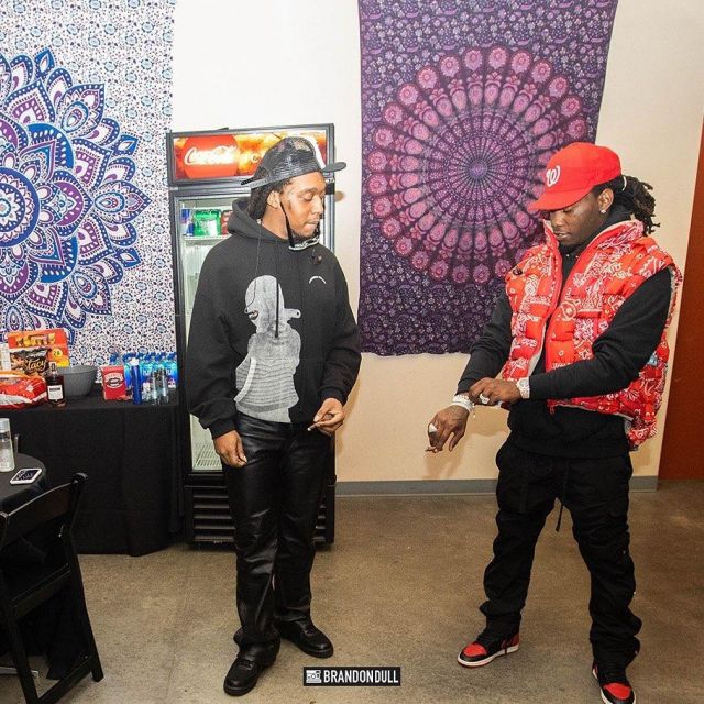 Air Force 1 low (black) to Offset in the account Instagram of @offsetyrn