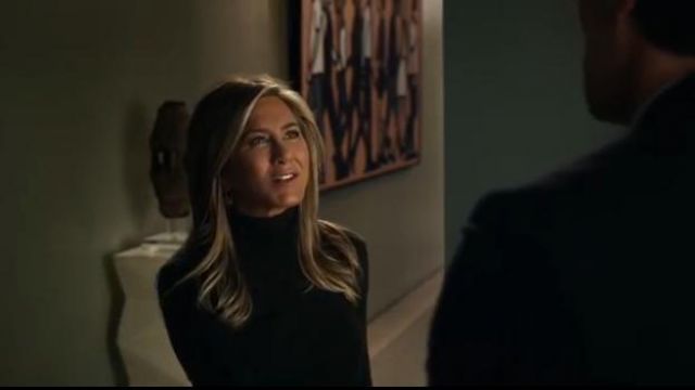 Black Jer­sey Turtle­neck Top worn by Alex Levy (Jennifer Aniston) in The Morning Show Season 1 Episode 10