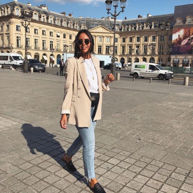 Taille haute Slim Jeans de Laura Naim sur l'Instagram account @laura_naim