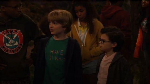 Have Courage Short Sleeve Tshirt worn by Finn Sawyer in BUNK'D Season 4 ...