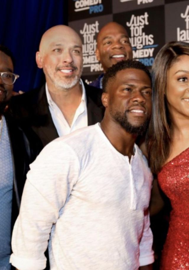 White Henley Shirt worn by Kevin Hart at Just for Laughs event by Comedy Pro
