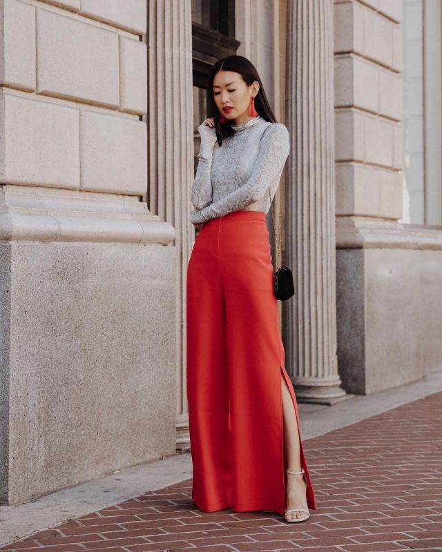 Split-Leg Trousers of Christine Kong on the Instagram account @dailykongfidence