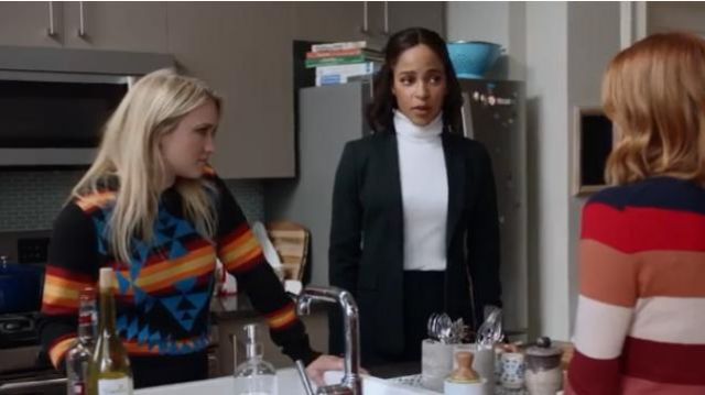 Green Suit Jacket worn by Edie Palmer (Megalyn Echikunwoke) in Almost Family Season 1 Episode 9