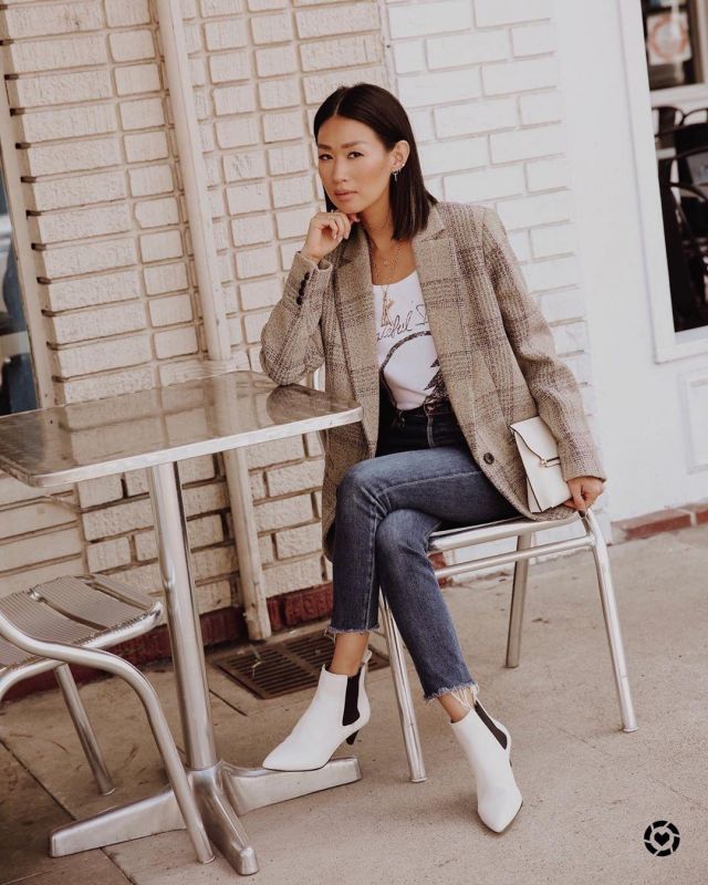 White Boot of Christine Kong on the Instagram account @dailykongfidence