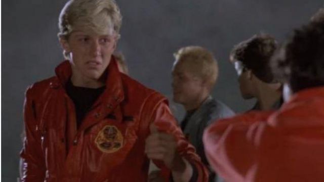 Cobra Kai Leather Jacket of Johnny (William Zabka) in The Karate Kid
