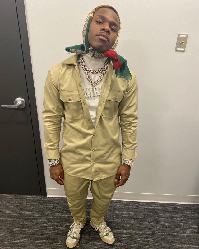 Dickies work pants worn by DaBaby on the Instagram account @dababy