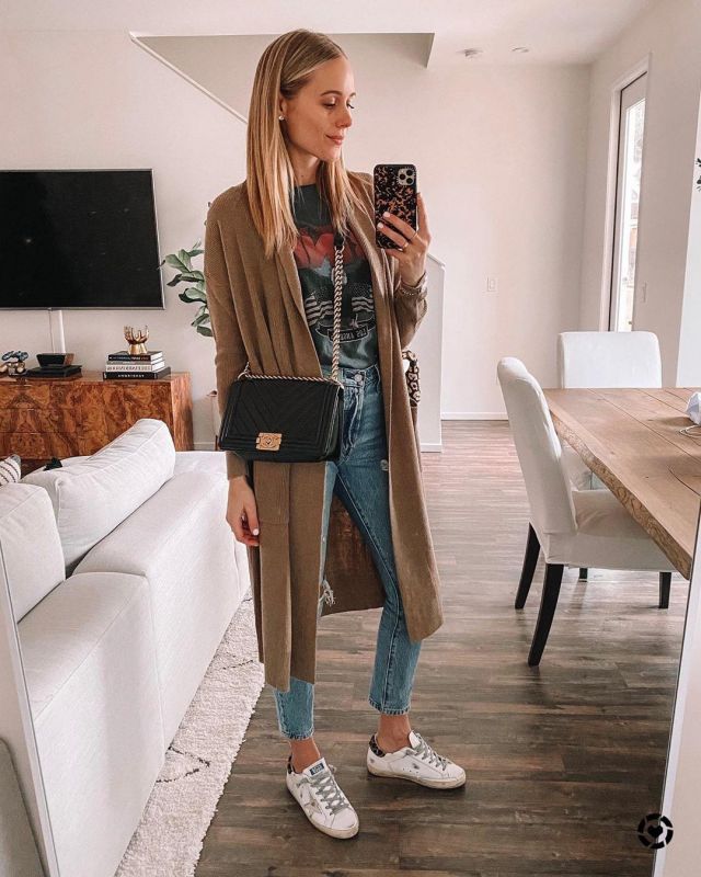 Suéter X-Small Taupe de Amy Jackson en la cuenta de Instagram @fashion_jackson