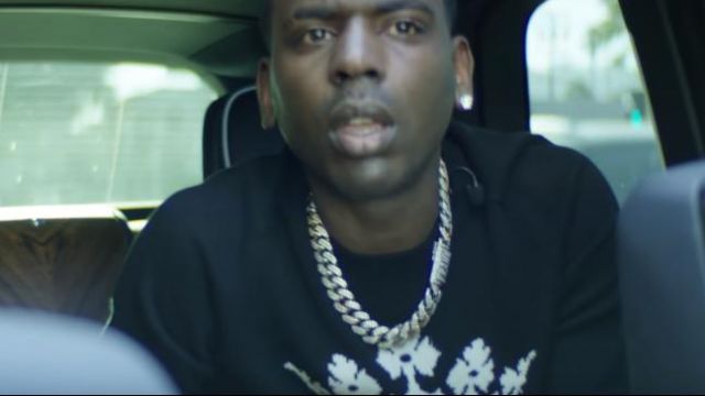 Dolce & Gabbana 'D&G Crown' Jacquard Black Sweater of Young Dolph in the music video Young Dolph - Juicy (Official Video)