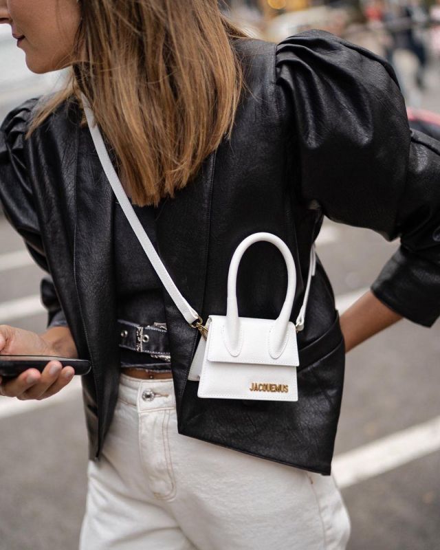 Small Satchel With Double Handles white Junesixtyfive on the account Instagram of @junesixtyfive