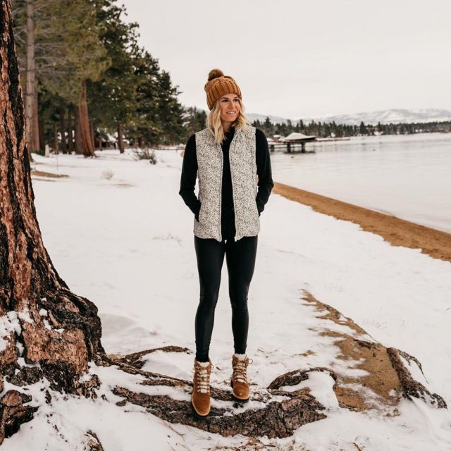 leopard print puffer vest