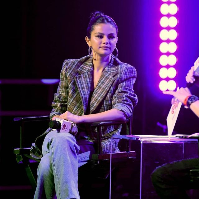 Re See Checked Blazer worn by Selena Gomez iHeartRadio Album Release Party January 9, 2020
