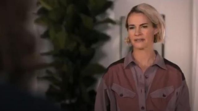 Pink Hexagon Earrings worn by Alice Pieszecki (Leisha Hailey) in The L Word: Generation Q Season 1 Episode 6