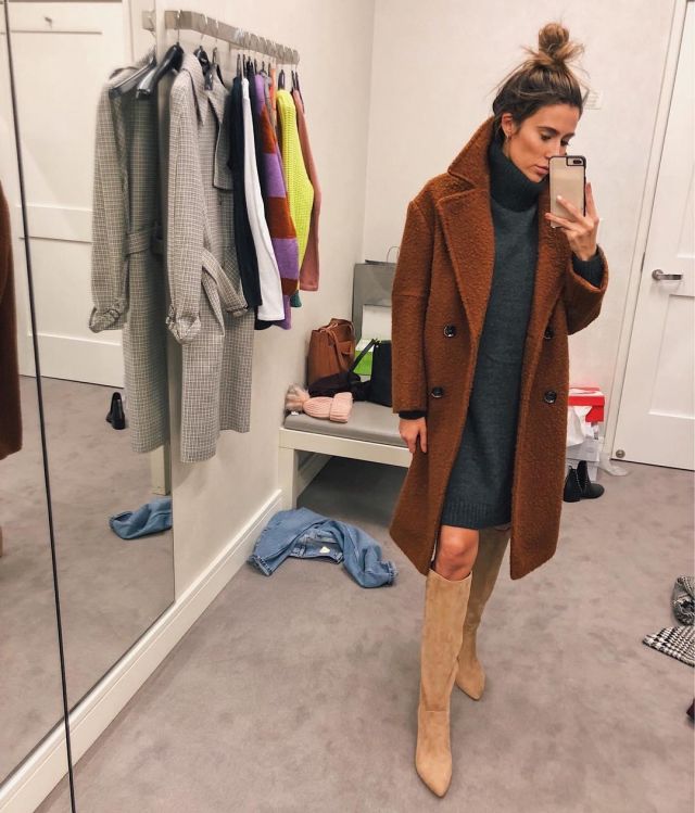 Coat Brown of Christine on the Instagram account @christineandrew