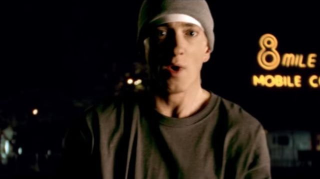 Beanie grey Eminem in Eminem ft. Rihanna - The Monster (Explicit) [Official Video]