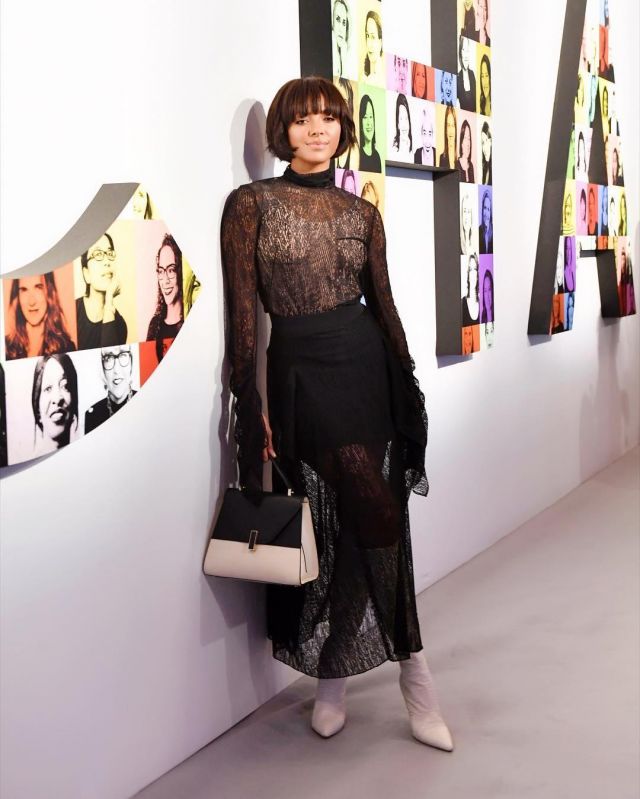 The bag Valextra of Kat Graham on the account Instagram of @katgraham