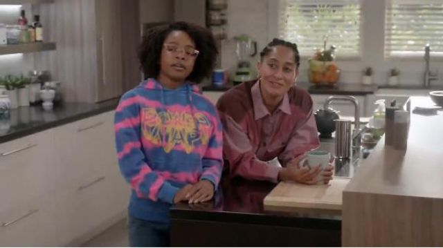 Pink and Purple Hoodie worn by Diane Johnson (Marsai Martin) in black-ish Season 6 Episode 12