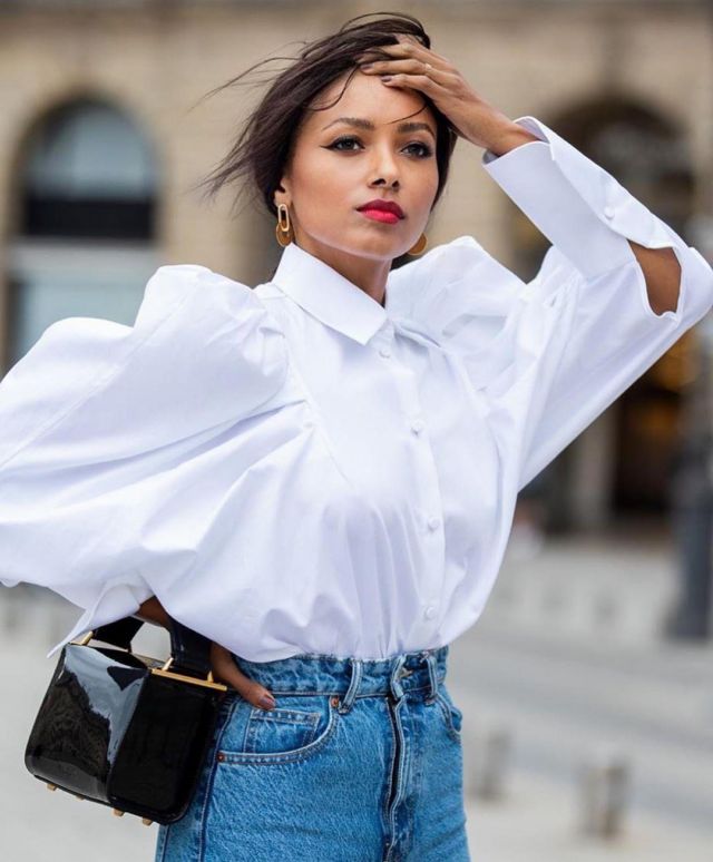 The black bag varnish of Kat Graham on the account Instagram of @katgraham