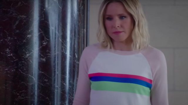Rainbow Sweatshirt of Eleanor Shellstrop (Kristen Bell) in The Good Place (S04E11)